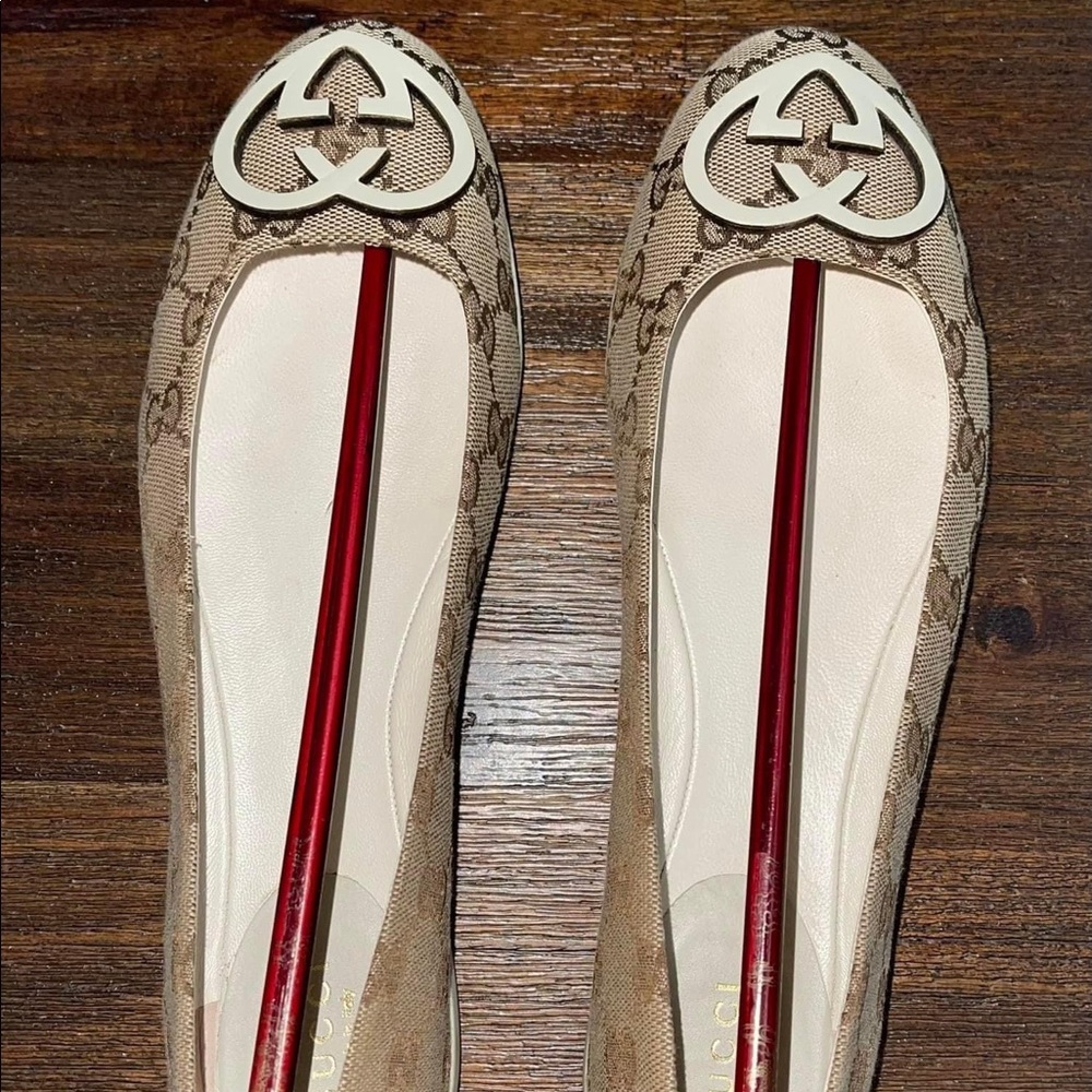 100% authentic, Gucci, ballet flats